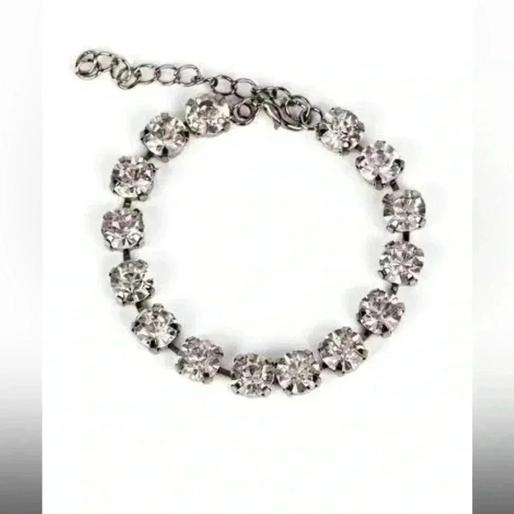 Gunmetal/Rhinestone bracelet - Picture 2 of 2